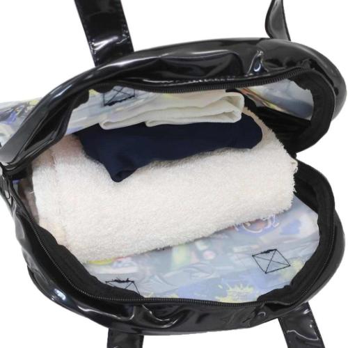 スプラトゥーン3 プールバッグ ビーチバッグ ボストンバッグ ブラック キャラクター グッズ