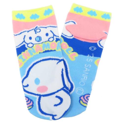 シナモロール 女性用靴下 ソックス レディース サイドフェイス サンリオ キャラクター グッズ メール便可