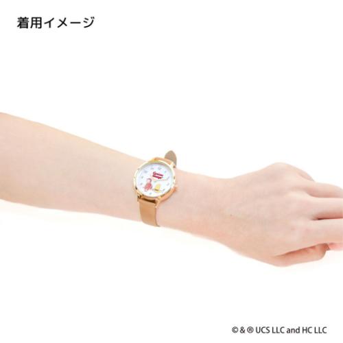 おさるのジョージ 腕時計 ベーシックレザーウォッチ BE 絵本キャラクター グッズ メール便可