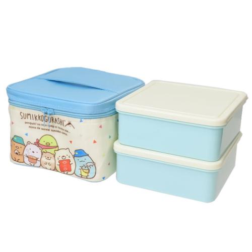 すみっコぐらし お弁当箱 保冷バッグ付行楽ランチセット かわうそとすみっコキャンプ サンエックス キャラクター グッズ