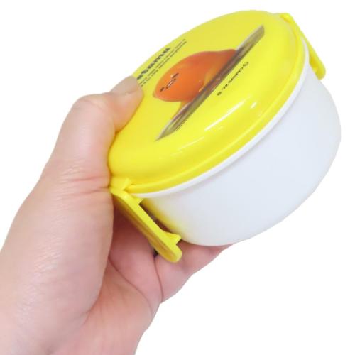 ぐでたま お弁当箱 抗菌丸型ランチボックス2段 フォーク付き 500ml 3D サンリオ キャラクター グッズ