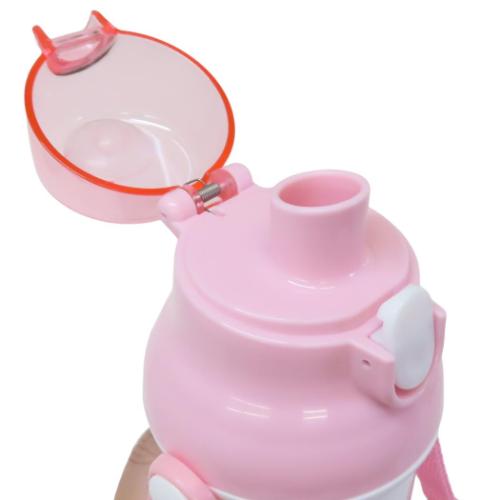 こびとづかん 水筒 抗菌食洗器対応直飲プラワンタッチボトル 480ml カクレモモジリ キャラクター グッズ