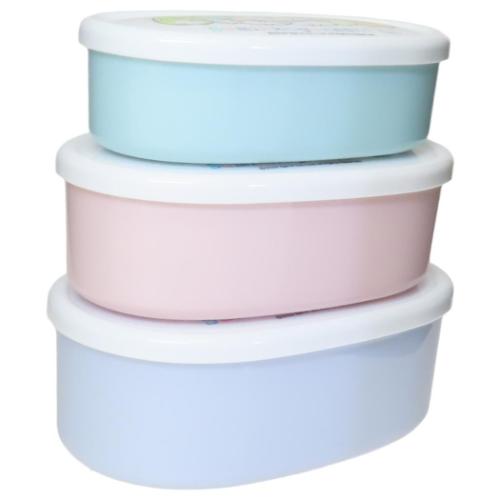 すみっコぐらし 保存容器 抗菌シール容器3Pセット しろくまのふるさと サンエックス キャラクター グッズ