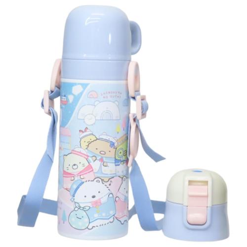 すみっコぐらし 保温保冷水筒 超軽量コンパクト2WAYステンレスボトル しろくまのふるさと サンエックス キャラクター グッズ