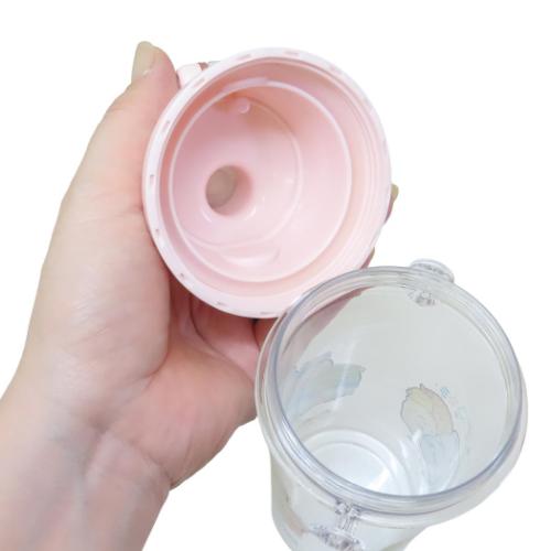 すみっコぐらし 水筒 食洗器対応直飲プラ製ワンタッチクリアボトル 480ml しろくまのふるさと サンエックス キャラクター グッズ