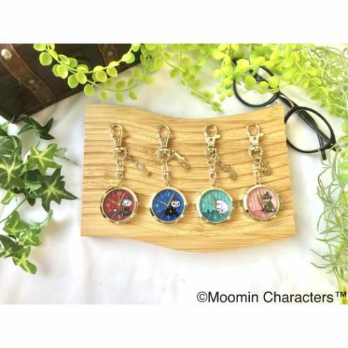 ムーミン キーホルダー時計 チャーム付きKCJ RE 北欧 キャラクター グッズ メール便可