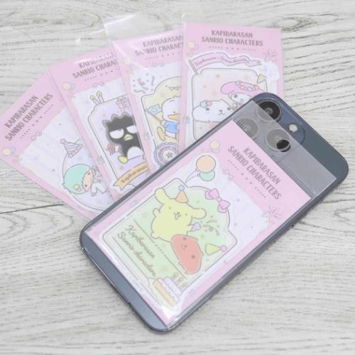 カピバラさん20thxサンリオズ ダイカットシール ダイカットビニールステッカー カピバラさんxポムポムプリン サンリオ メール便可