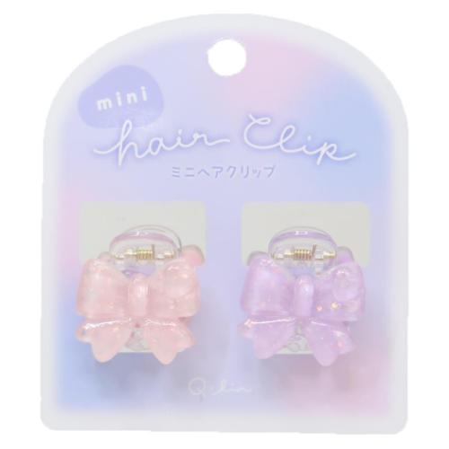 ヘアアクセサリー ミニヘアクリップ リボン かわいい グッズ