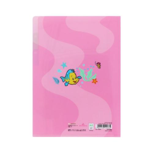 リトルマーメイド ポケットファイル クリアファイルA5 3P アリエル ディズニープリンセス キャラクター グッズ メール便可