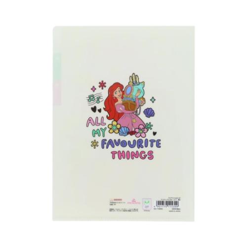 ディズニープリンセス ポケットファイル クリアファイルA5 3P 集合 ディズニー キャラクター グッズ メール便可