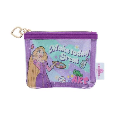 塔の上のラプンツェル クリアミニポーチ ラメミニポーチ ラプンツェル ディズニープリンセス キャラクター グッズ メール便可