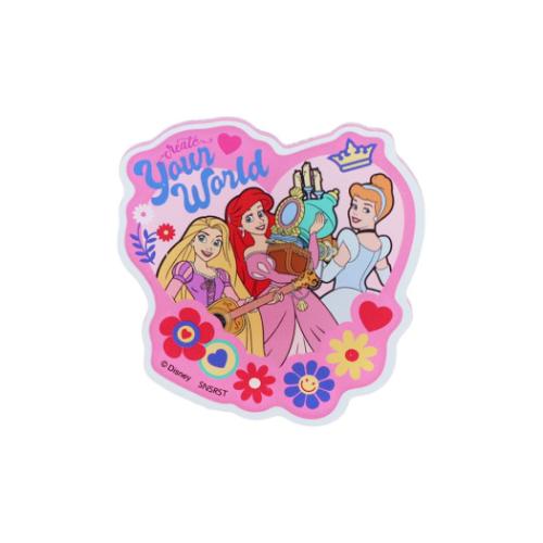 ディズニープリンセス クリップ アクリルクリップバッジ 集合P ピンク ディズニー キャラクター グッズ メール便可