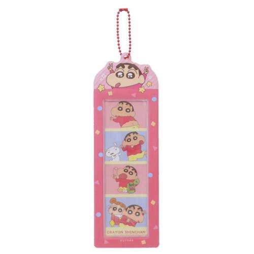 クレヨンしんちゃん キーホルダー 4カットフォトキーホルダー あか アニメキャラクター グッズ メール便可