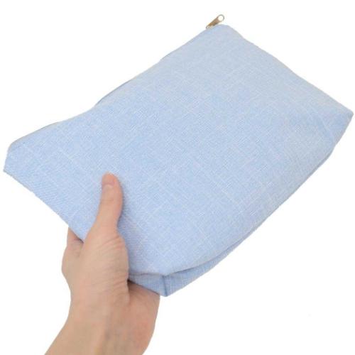 シナモロール コスメポーチ サガラ刺繍フラットポーチ サンリオ キャラクター グッズ メール便可