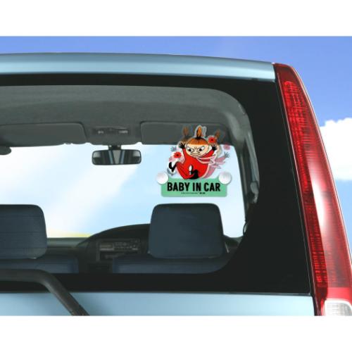 ムーミン カー用品 スイングセーフティサイン リトルミイ 北欧 キャラクター グッズ メール便可