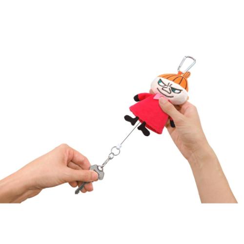 ムーミン キーケース カーリールキーケース リトルミイ 北欧 キャラクター グッズ メール便可