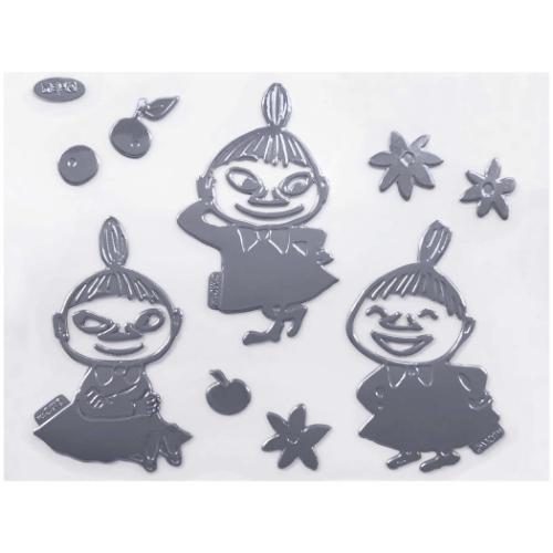 ムーミン ビッグステッカー エンブレムステッカー ラージ リトルミイ 北欧 キャラクター グッズ メール便可