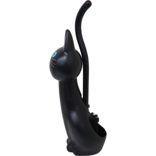 トイレ用品 ねこのトイレブラシ クロ ねこ かわいい グッズ