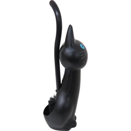 トイレ用品 ねこのトイレブラシ クロ ねこ かわいい グッズ