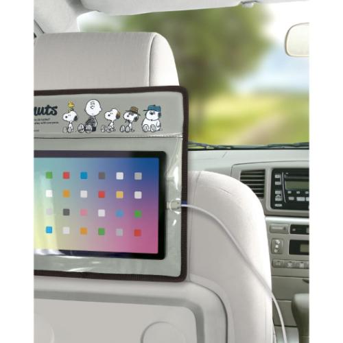 スヌーピー リアシートポケット タブレットポケット ピーナッツ キャラクター グッズ