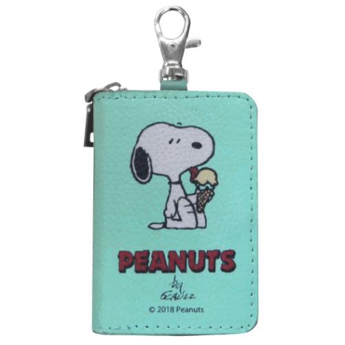 スヌーピー キーケース スマートキーケース ブルー ピーナッツ キャラクター グッズ メール便可