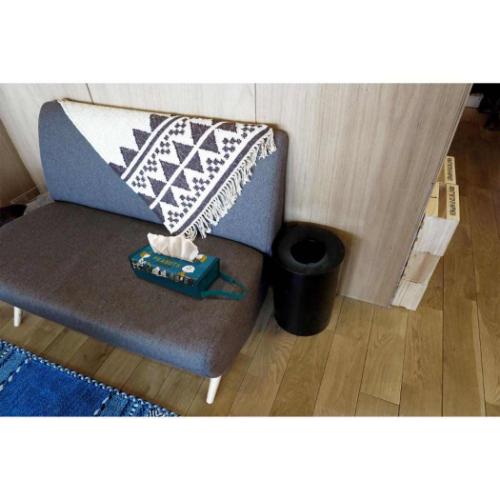 スヌーピー ティッシュカバー レトロティッシュケース ネイビー ピーナッツ キャラクター グッズ メール便可