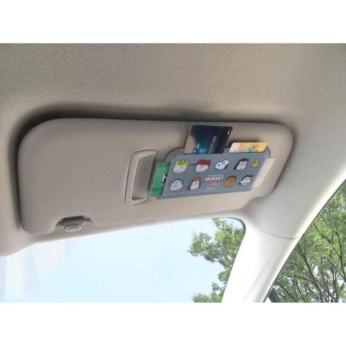 スヌーピー 車内インテリア マルチカードポケット ピーナッツ キャラクター グッズ メール便可