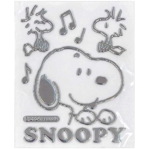 スヌーピー ビッグステッカー エンブレムステッカー フェイスアップ ピーナッツ キャラクター グッズ メール便可
