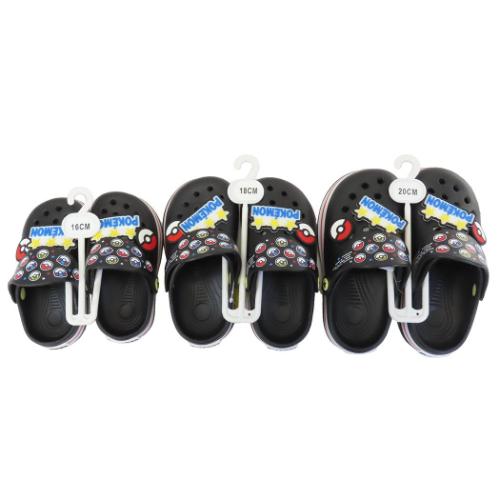 ポケットモンスター 子供用サンダル EVAサンダル モンスターボールBK ポケモン キャラクター グッズ