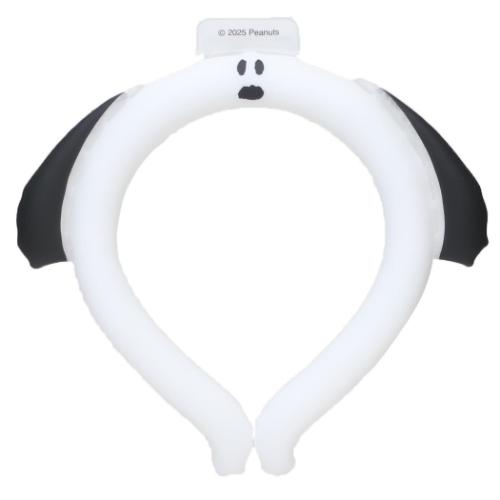 スヌーピー 夏用クールネック 立体アイスループ M ストレートフェイス ピーナッツ キャラクター グッズ メール便可