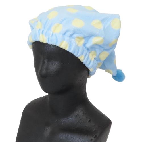 サンハート キャップタオル マイクロキャップタオル 大きめ水玉 お風呂上り 海プール用品 グッズ メール便可