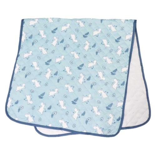 ムーミン 寝具 ひんやり敷きパッド クールフラワーブルー 北欧 キャラクター グッズ