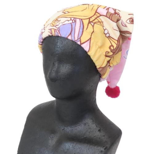 ディズニープリンセス キャップタオル マイクロキャップタオル ビューティフルフラワー ディズニー キャラクター グッズ メール便可