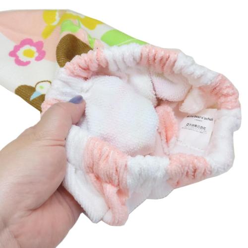 くまのがっこう キャップタオル マイクロキャップタオル お花といっしょに 絵本キャラクター グッズ メール便可