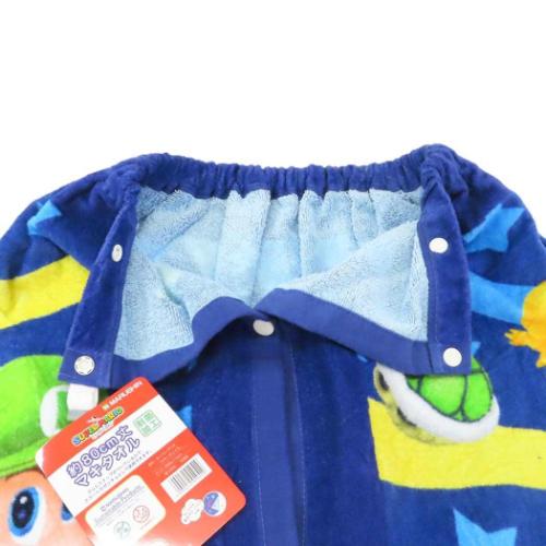 スーパーマリオ ラップタオル 80丈マキタオル 80cm丈巻き巻きタオル スターチェイス キャラクター グッズ