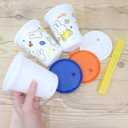 ミッフィー プラコップ ストロー付タンブラー3個セット 320ml ミッフィー21 ディックブルーナ 絵本キャラクター グッズ