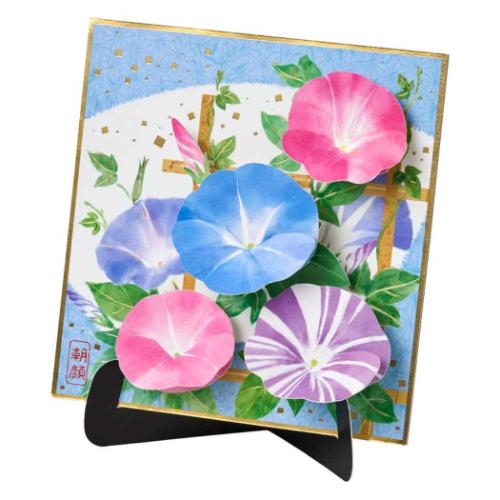 グリーティングカード シヨチユウJSP 44-5 サマー 朝顔色紙 メッセージカード グッズ メール便可