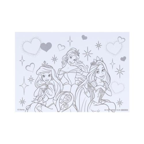 ディズニープリンセス 塗り絵 ぬってかざれる パレットぬりえ ディズニー キャラクター グッズ メール便可