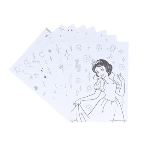 ディズニープリンセス 塗り絵 ぬってかざれる パレットぬりえ ディズニー キャラクター グッズ メール便可