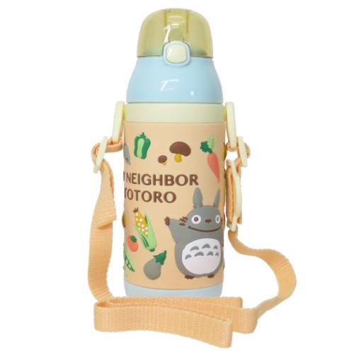 となりのトトロ 水筒 ３ＤワンプッシュストローＢＴ やさい色 スタジオジブリ キャラクター グッズ
