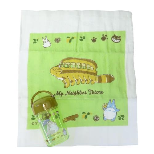 となりのトトロ ランチグッズ 抗菌ケース付おしぼり ネコバス スタジオジブリ キャラクター グッズ