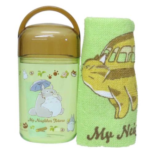 となりのトトロ ランチグッズ 抗菌ケース付おしぼり ネコバス スタジオジブリ キャラクター グッズ