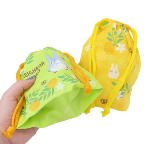 となりのトトロ 巾着袋 マチ付き巾着　2P スタジオジブリ キャラクター グッズ メール便可