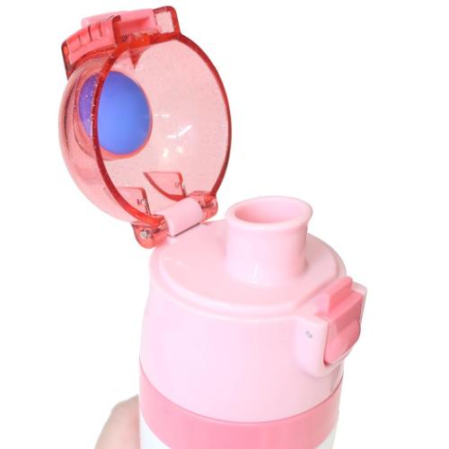 ディズニープリンセス 保冷水筒 ロック付きワンプッシュダイレクトステンレスボトル　ウェット生地ボトルカバー付き 470ml ディズニー