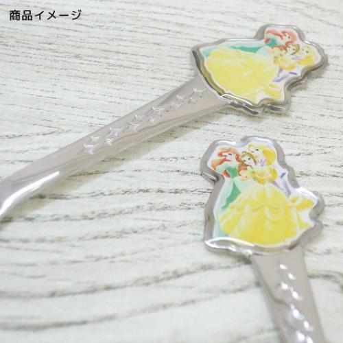 ディズニープリンセス キッズスプーン ステンレス 子供ダイカットスプーン ディズニー キャラクター グッズ メール便可