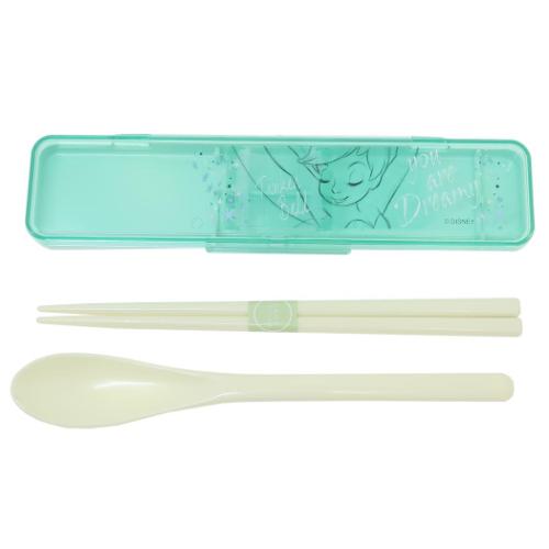 ピーターパン お箸＆スプーンセット 抗菌音の鳴らないコンビセット 箸 スプーン ティンカーベル ディズニー メール便可
