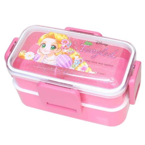 塔の上のラプンツェルx中川翔子 お弁当箱 抗菌 食洗機対応 ふわっと弁当箱 2段 600ml ディズニープリンセス キャラクター グッズ