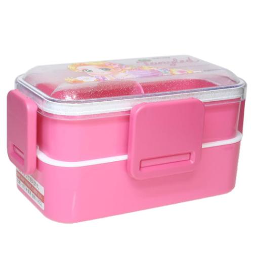 塔の上のラプンツェルx中川翔子 お弁当箱 抗菌 食洗機対応 ふわっと弁当箱 2段 600ml ディズニープリンセス キャラクター グッズ