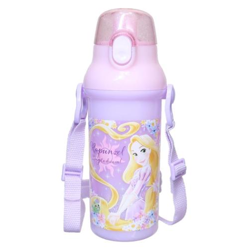 塔の上のラプンツェル 水筒 抗菌 食洗機対応 直飲みプラワンタッチボトル 480ml ディズニープリンセス キャラクター グッズ
