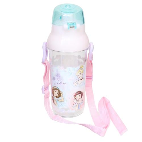 ディズニープリンセス 水筒 食洗機対応 直飲みプラ製ワンタッチクリアボトル 480ml ディズニー キャラクター グッズ